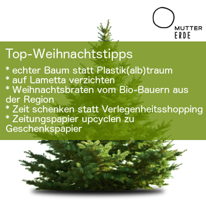 WWF und MUTTER ERDE: Tipps für ein ökologischeres Weihnachten